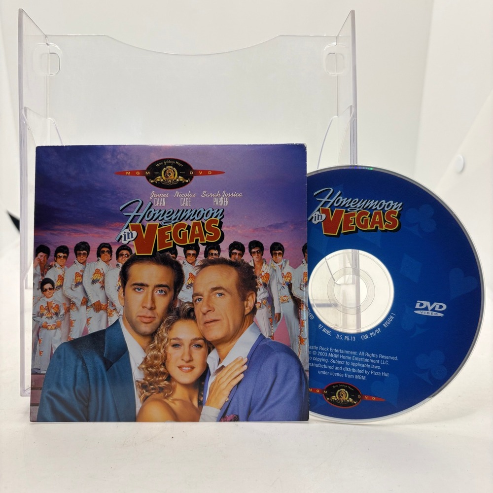 Honeymoon in Vegas DVD Pizza Hut Promo Nicolas Cage Sarah Jessica Parker MGM